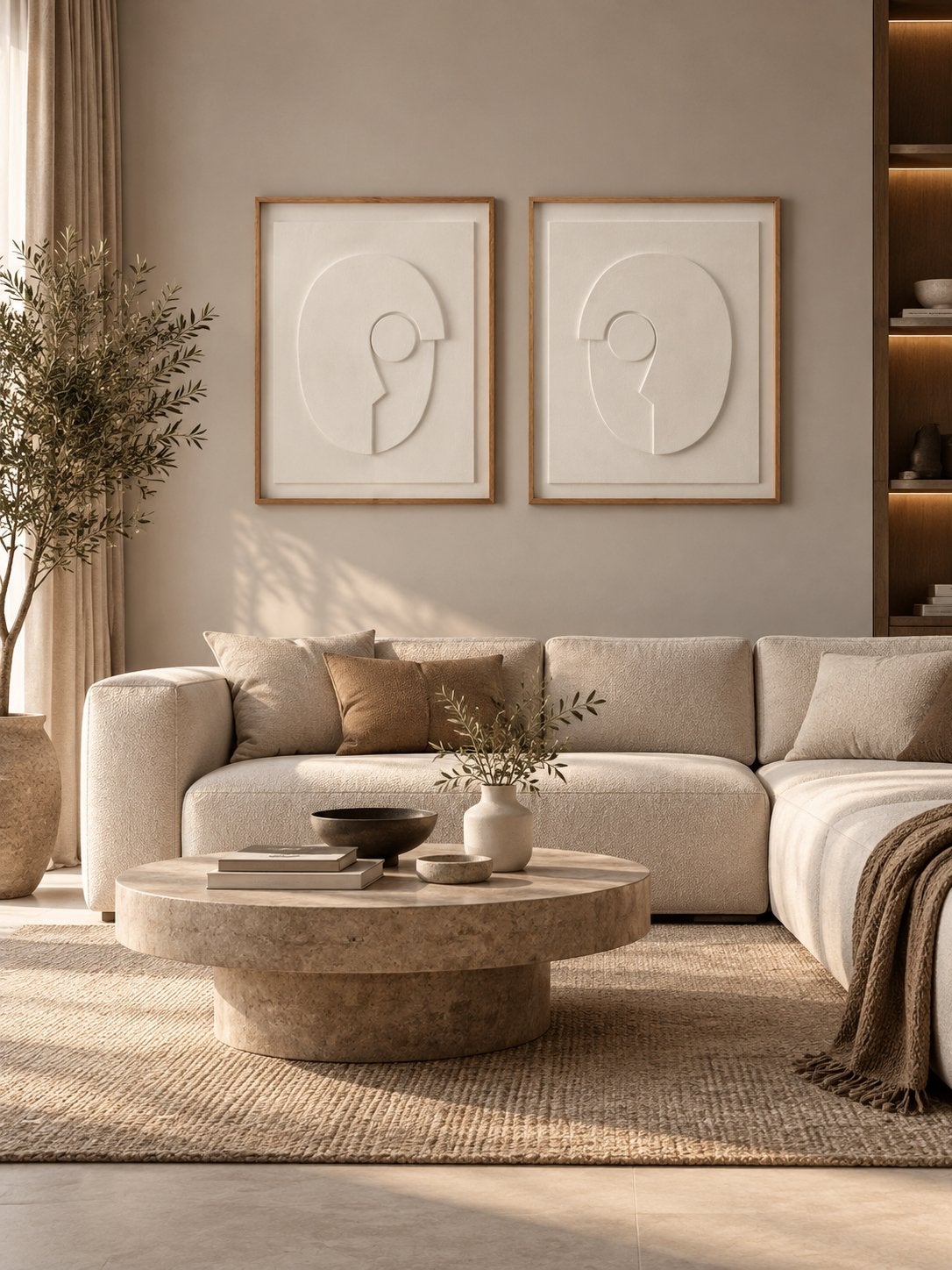 Wanddecoraties wit modern design, Ophalen of Verzenden, Nieuw