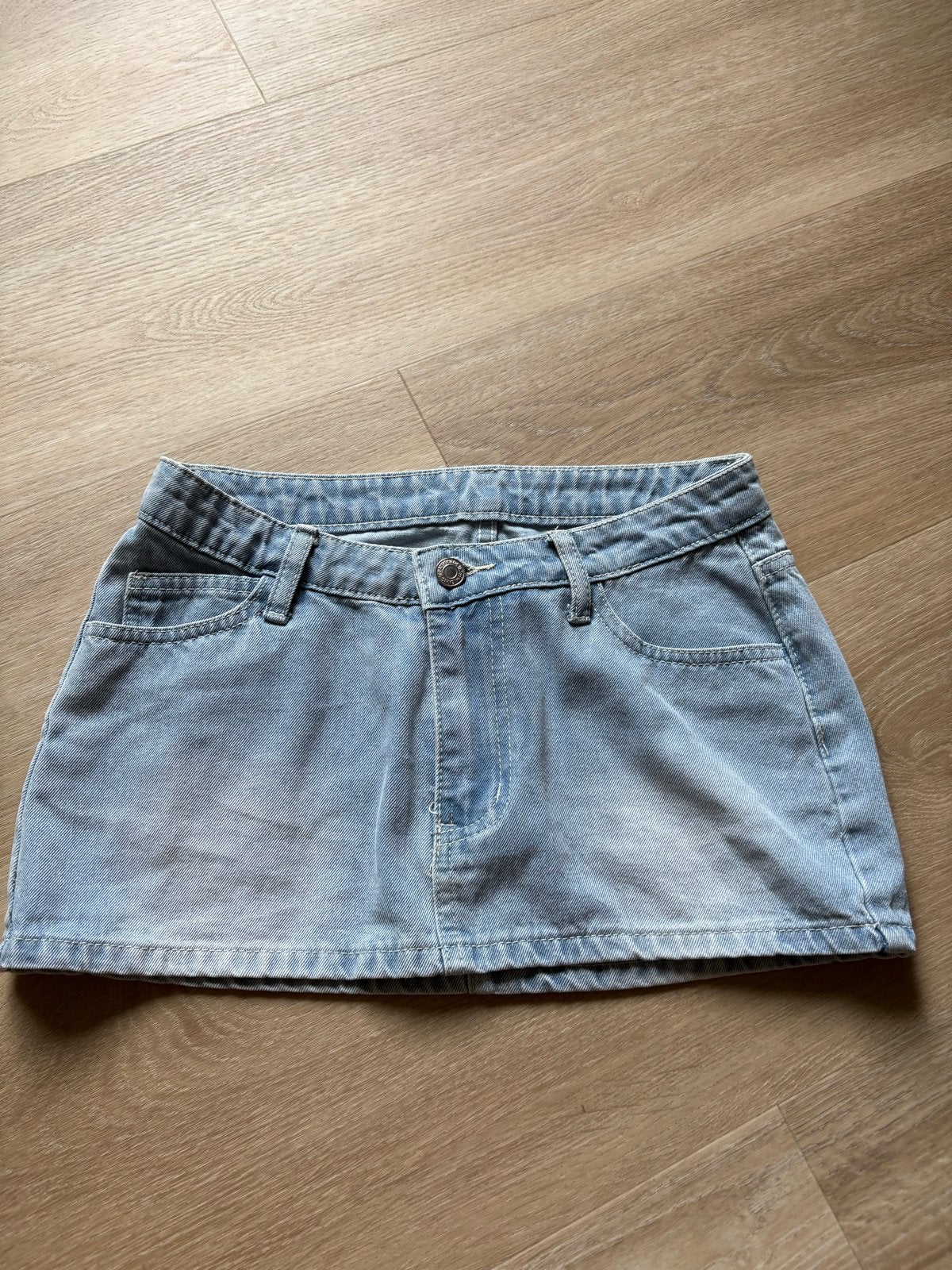 Shein spijkerrokje maat S, Blauw, Ophalen of Verzenden, Zo goed als nieuw, Maat 36 (S)