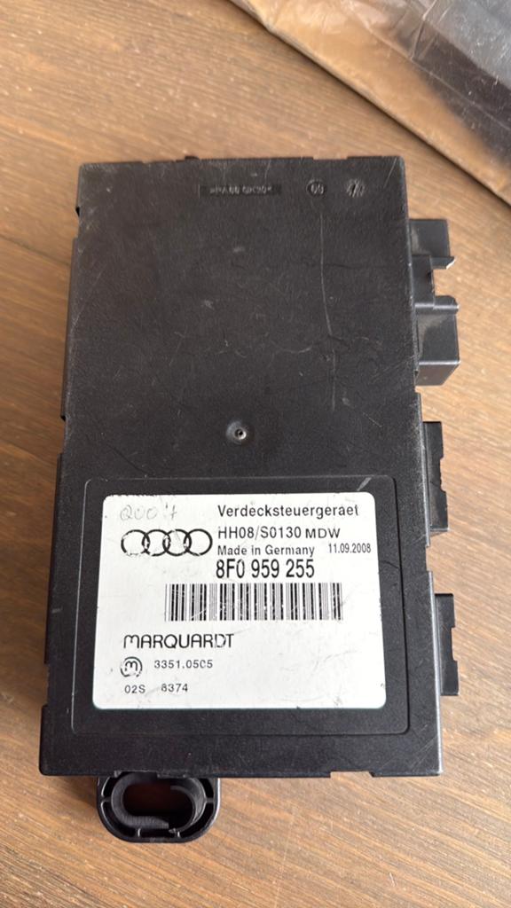 Audi A5/S5 B8 cabriodak aansturingsmodule 8F0959255, Ophalen of Verzenden, Gebruikt, Audi