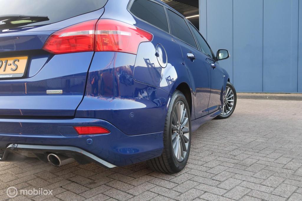 Ford Focus Wagon 1.5 183PK ST Line AUTOMAAT,CARPLAY,LEDVER., Stof, Blauw, 690 kg, 3 cilinders
