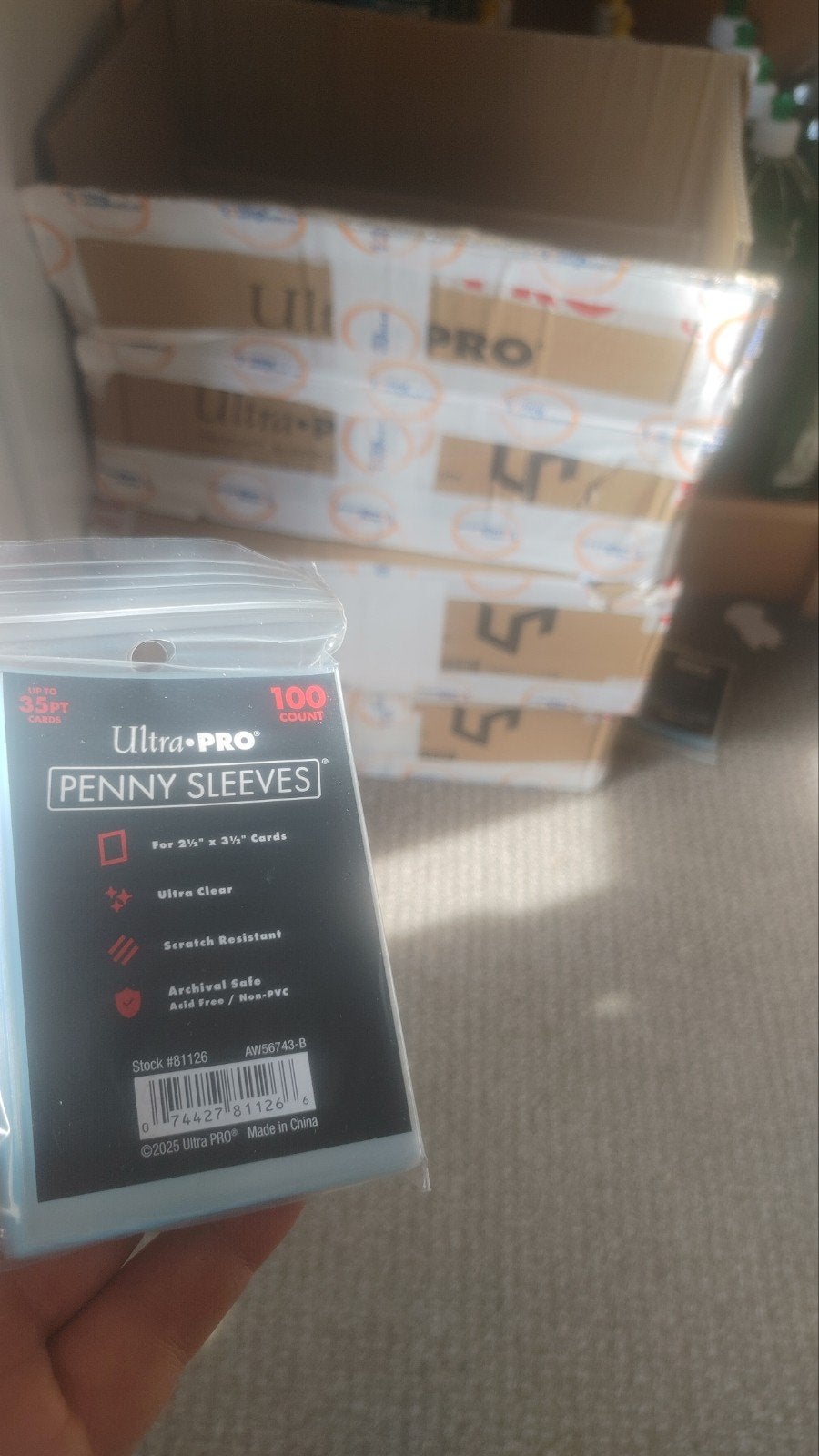 ultra pro penny sleeves 3000 stuks, Verzenden, Sleeves of Kaarthoesjes