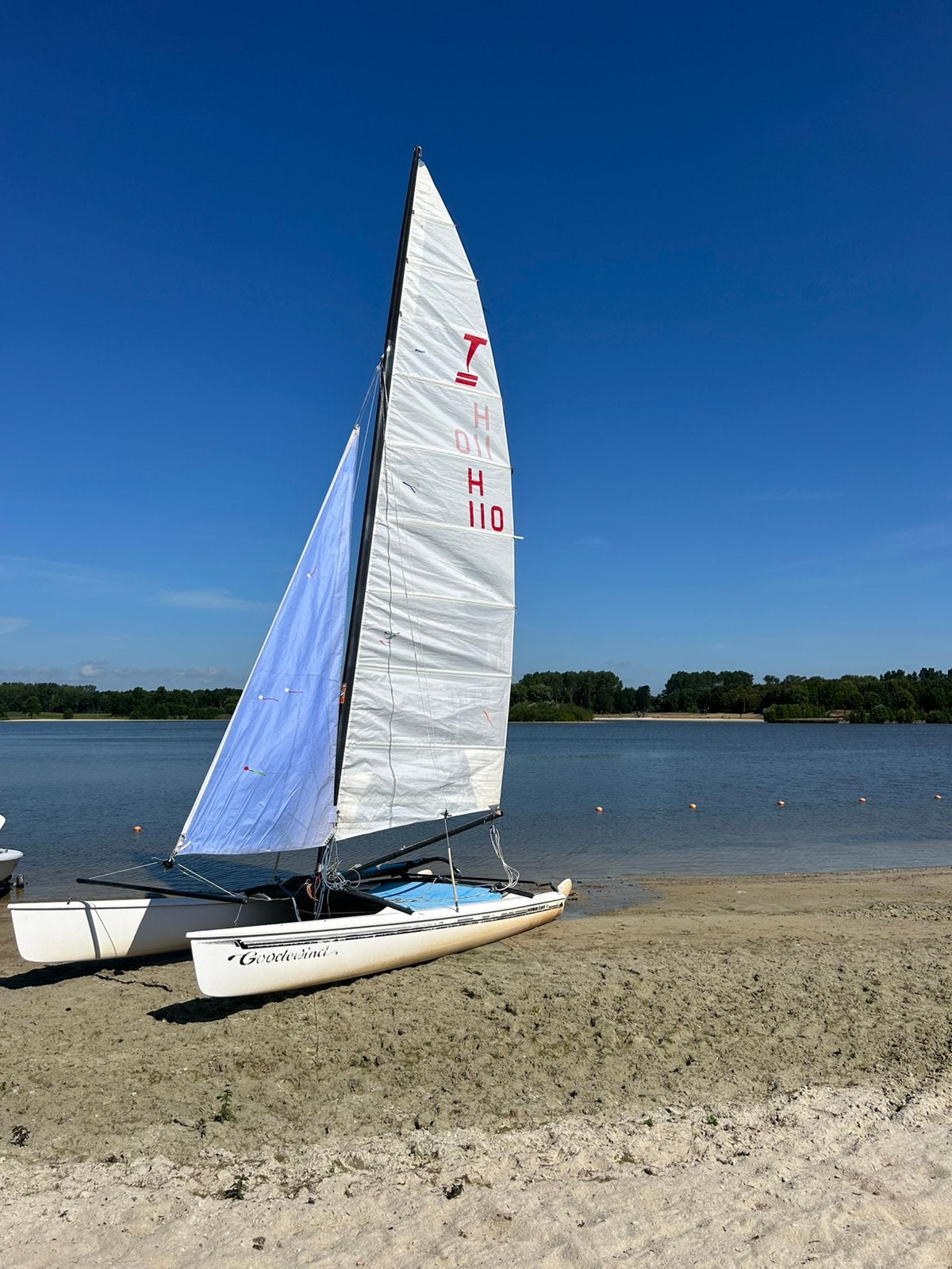 catamaran hobie 17 voor onderdelen, Watersport en Boten, Ophalen, Gebruikt, Minder dan 15 m², 3 tot 6 meter