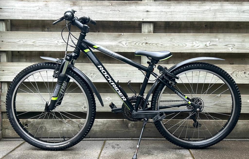 Mountainbike Rockrider ST 500 met extra's en als nieuw!, Fietsen en Brommers, Fietsen | Jongens, Ophalen, Zo goed als nieuw, 24 inch