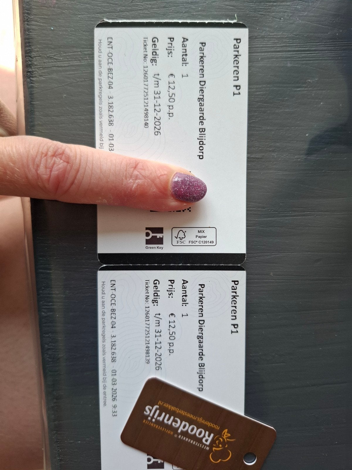 2 parkeertickets Blijdorp, Drie personen of meer