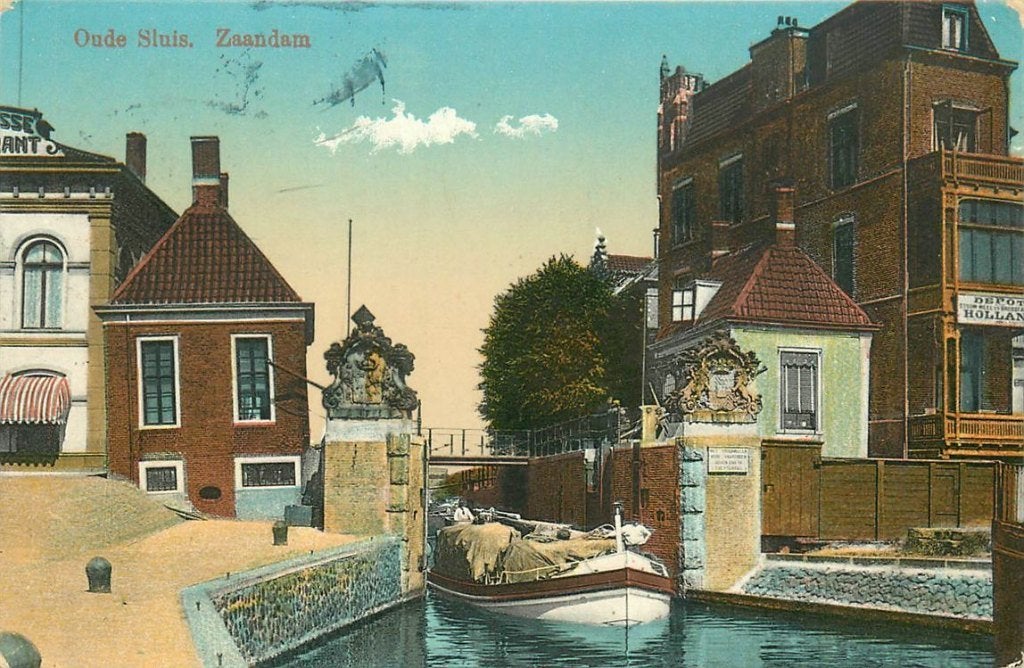 702-014-031 Zaandam Oude Sluis, Ophalen of Verzenden, Voor 1920, Noord-Holland