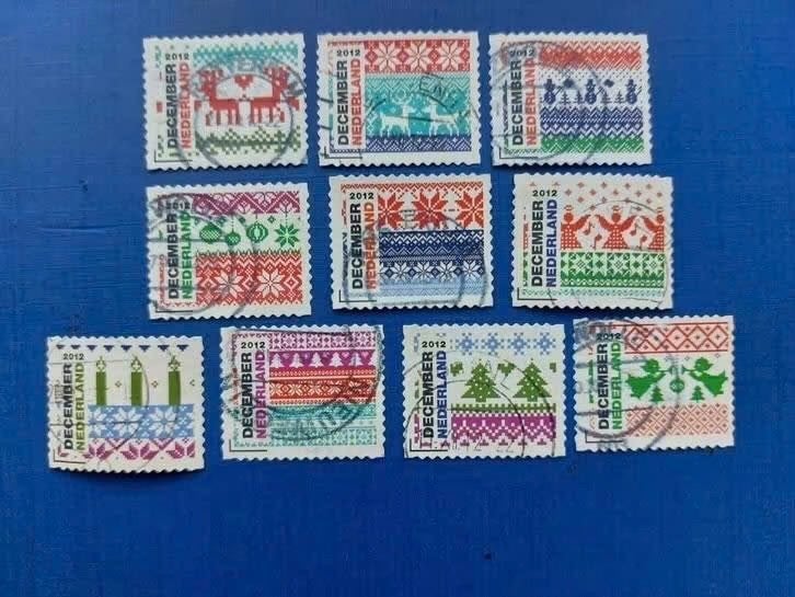 Postzegel NL 2012 Serie Kerstzegels 03-07, Postzegels en Munten, Postzegels | Nederland, Ophalen of Verzenden, Na 1940, Gestempeld