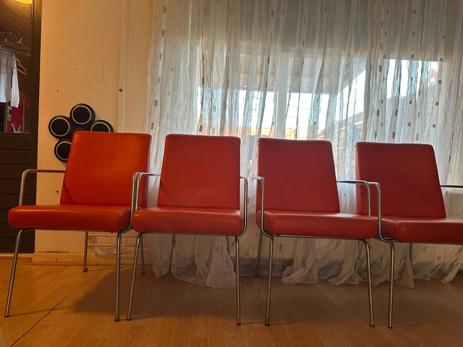 Mooie leren stoelen, goed onderhouden, Ophalen, Overige kleuren, Leer, Zo goed als nieuw