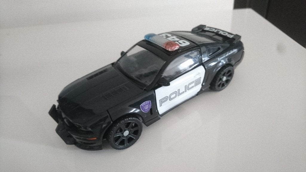 Transformers Movie Barricade met Frenzy (deluxe class), Verzamelen, Transformers, Overige generaties, Ophalen of Verzenden, Zo goed als nieuw