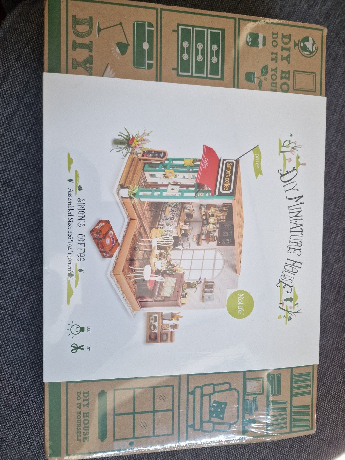 DIY Miniatuur Huisje - Rolife Simon's Coffee, Ophalen of Verzenden
