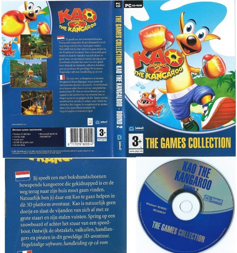 kao kangeroo round 2 videogame, Spelcomputers en Games, Games | Pc, 1 speler, Ophalen of Verzenden, Zo goed als nieuw, Vanaf 3 jaar