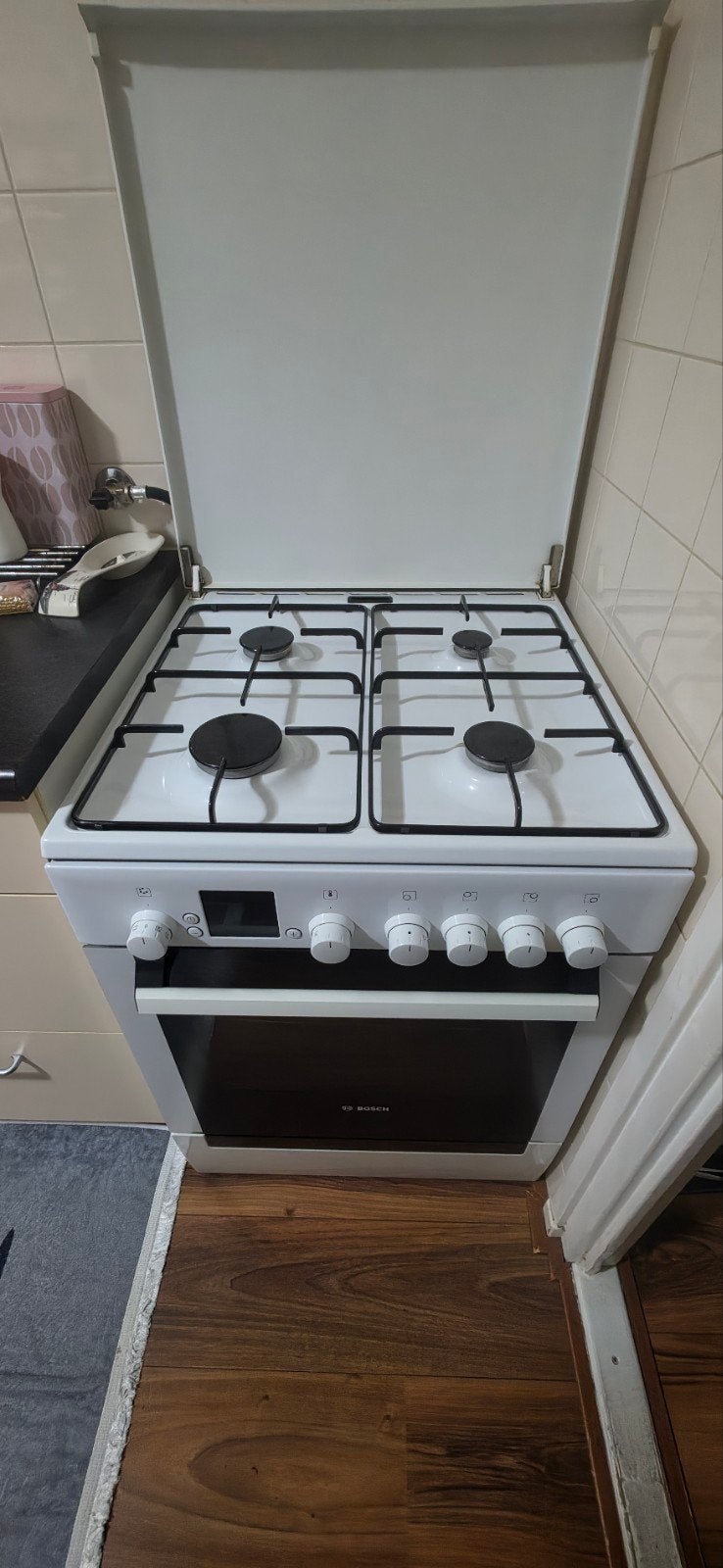 Bosch Gasfornuis, Ophalen, Gebruikt, 4 kookzones, Gas
