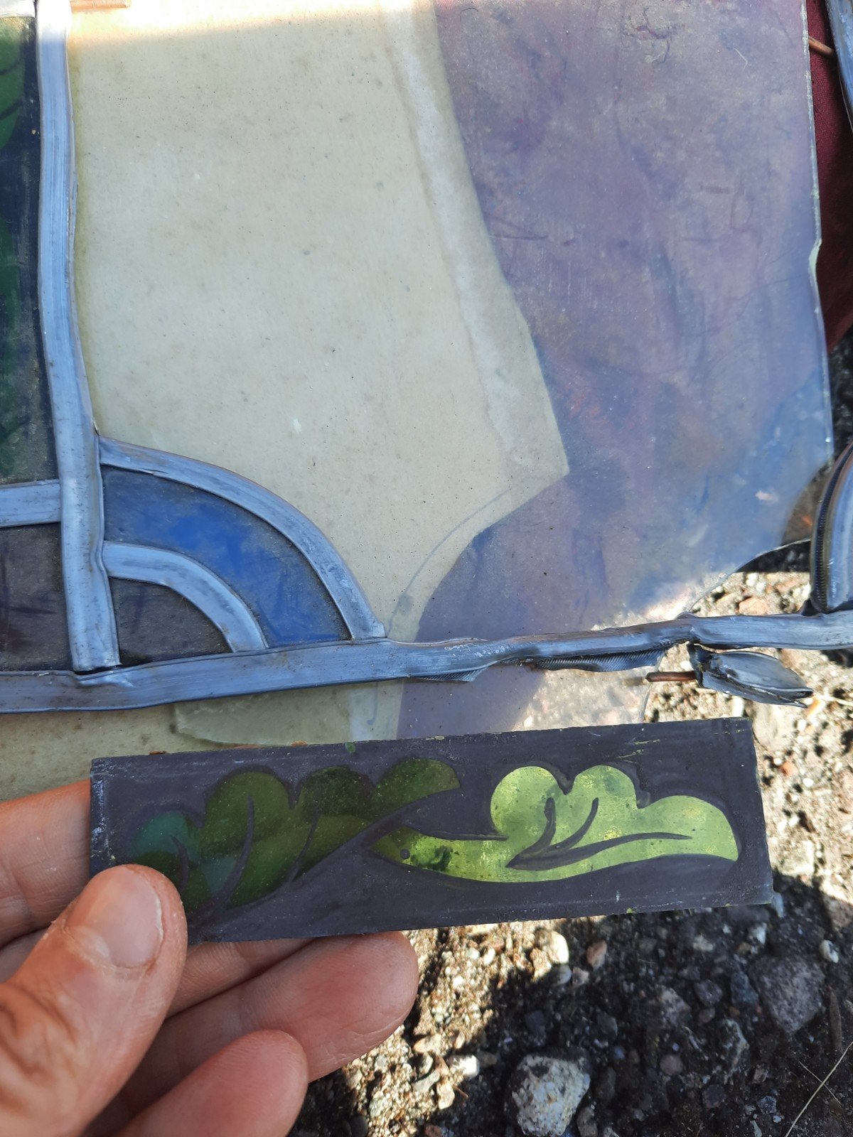Glas in lood, Ophalen