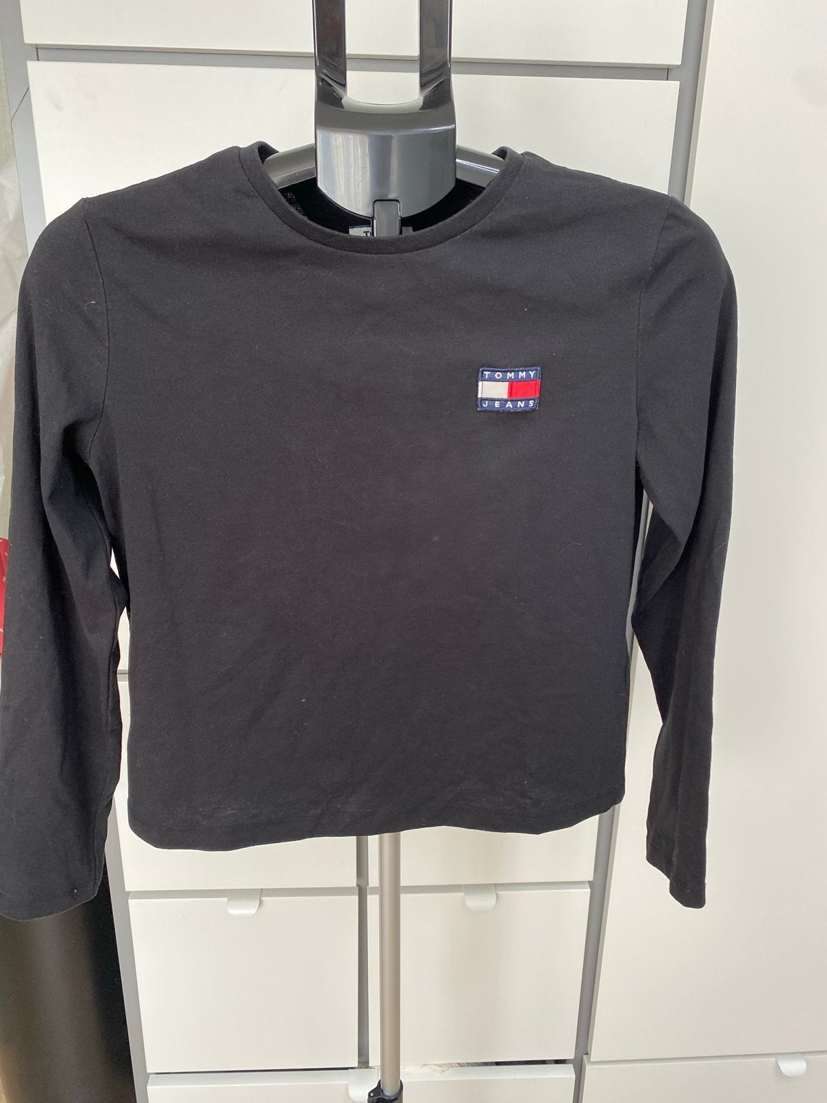 Tommy Jeans longsleeve zwart maat XS, Kleding | Dames, Verzenden, Zwart, Zo goed als nieuw, Lange mouw
