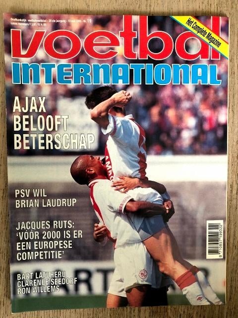 Voetbal International, 28e  jaargang, nr. 19, 1993, Verzamelen, Sportartikelen en Voetbal, Gebruikt, Boek of Tijdschrift, Overige binnenlandse clubs