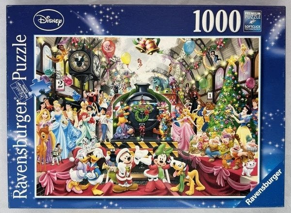 Ravensburger Disney puzzel aan boord voor Kerst 1000, Verzenden, 500 t/m 1500 stukjes, Zo goed als nieuw, Legpuzzel