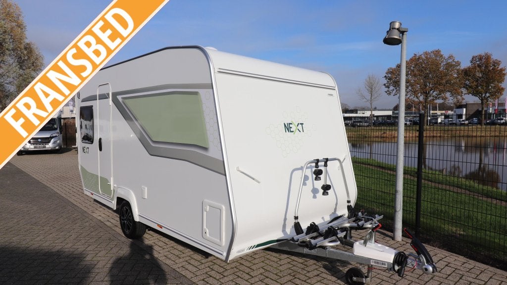 FENDT NEXT 380-1300KG, SERVICELUIK, HORDEUR, BOILER/Fransbed, Caravans en Kamperen, Caravans, Next, Schokbreker, Bedrijf, Tot en met 3