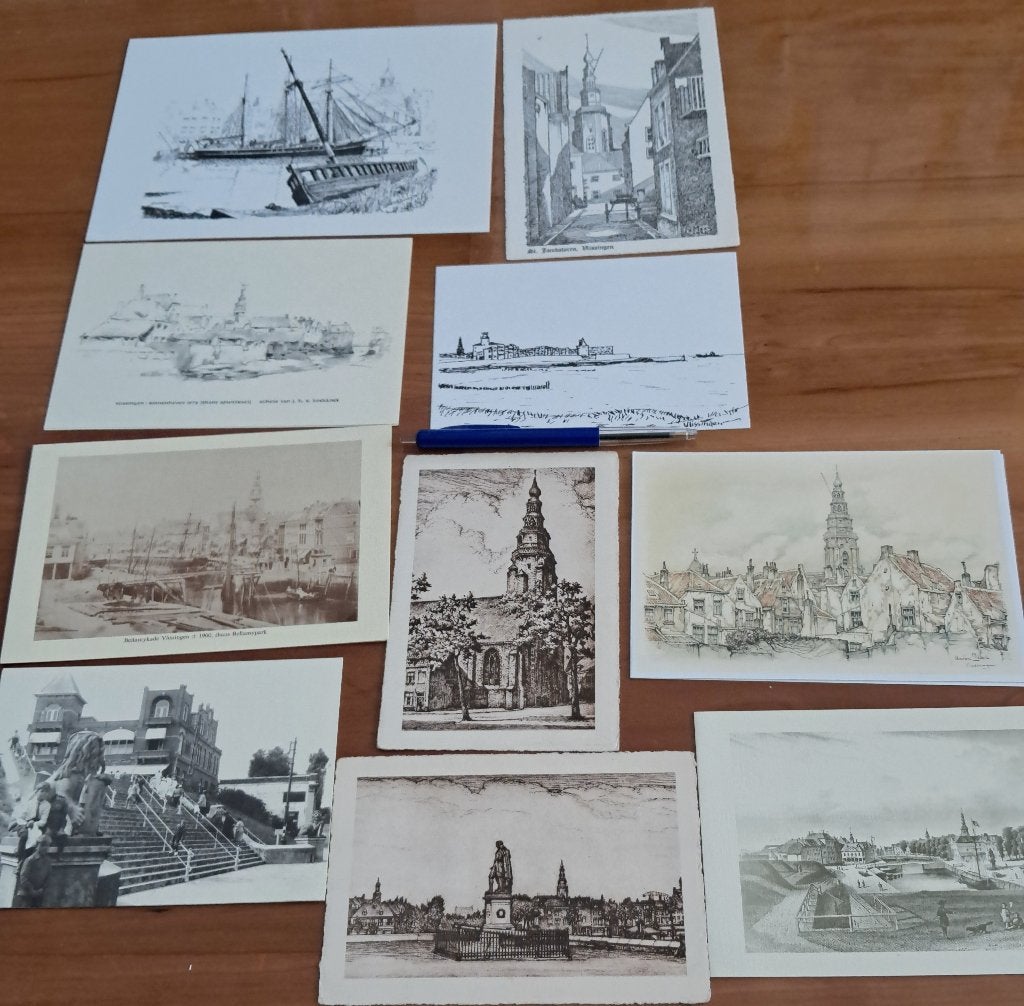 Vlissingen 10 ansichtkaarten en wenskaarten, Verzamelen, Ansichtkaarten | Nederland, Ophalen of Verzenden, 1980 tot heden, Zeeland