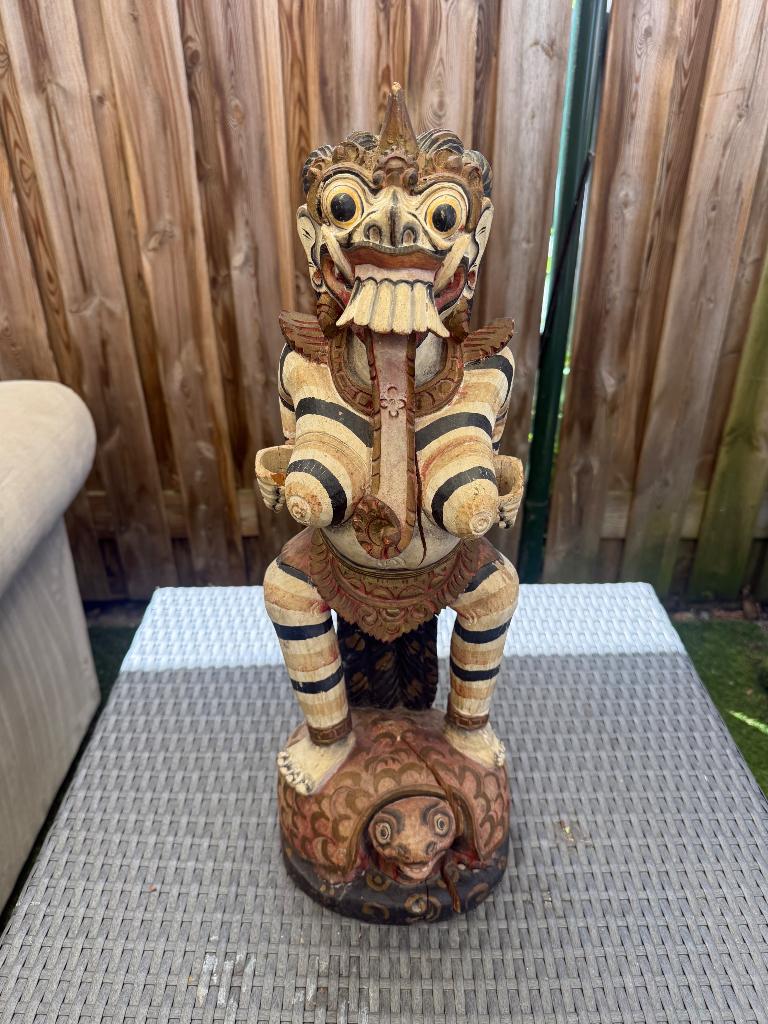 Hanuman beeld Bali, Ophalen, Houtsnijwerk, Handgemaakt, 50 - 100 cm