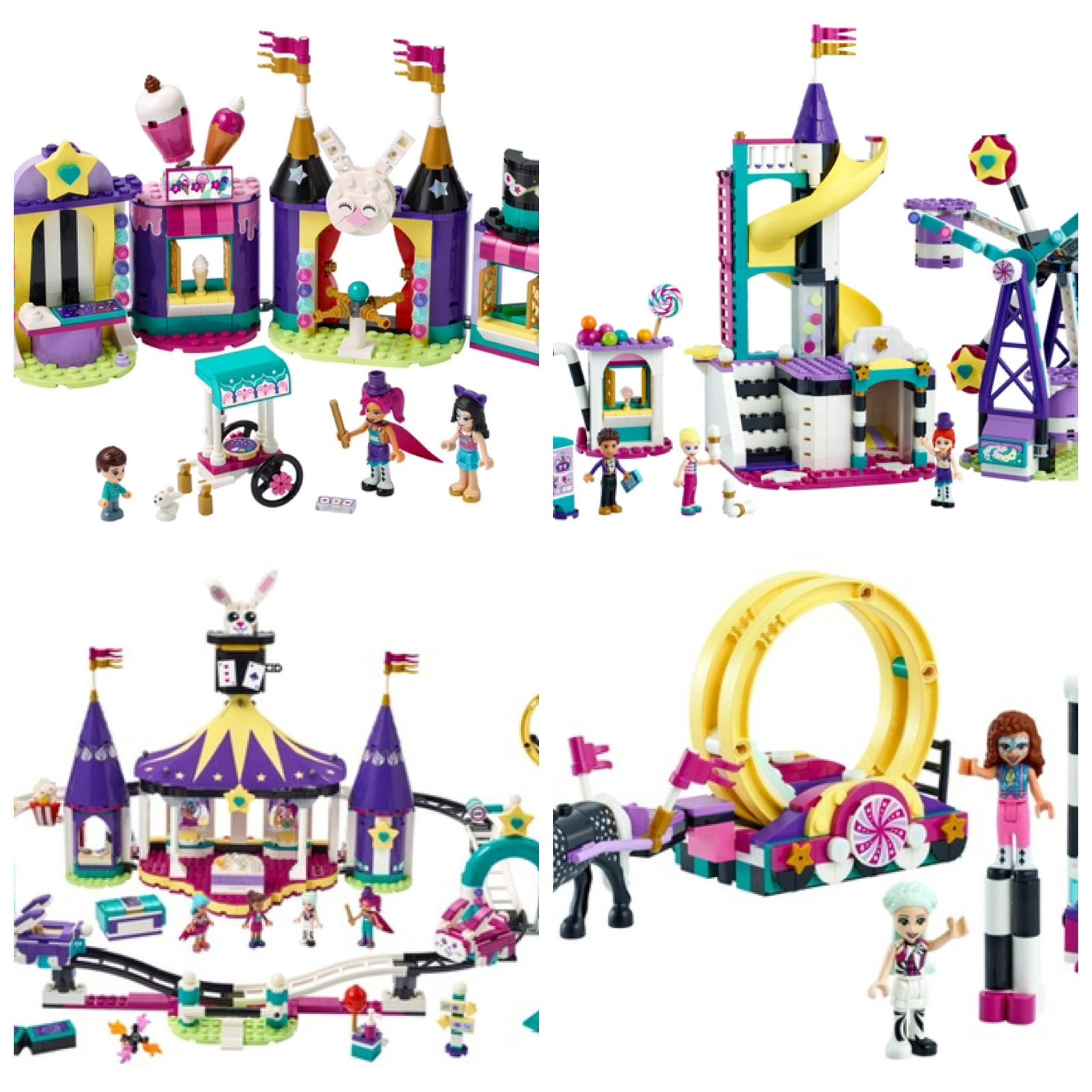 Lego Friends 4-delig kermis pakket!, Ophalen of Verzenden, Complete set, Lego, Friends