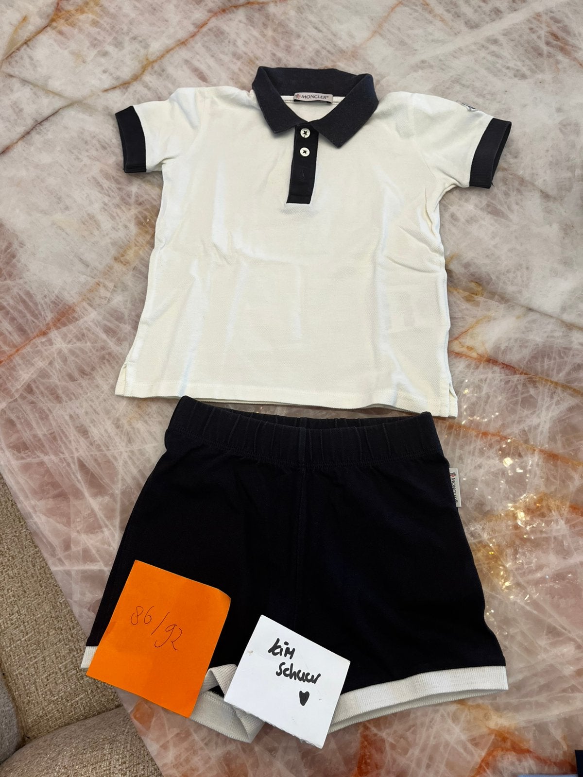 Moncler set origineel maat 80/86, Ophalen of Verzenden, Zo goed als nieuw, Jongetje of Meisje, Pakje