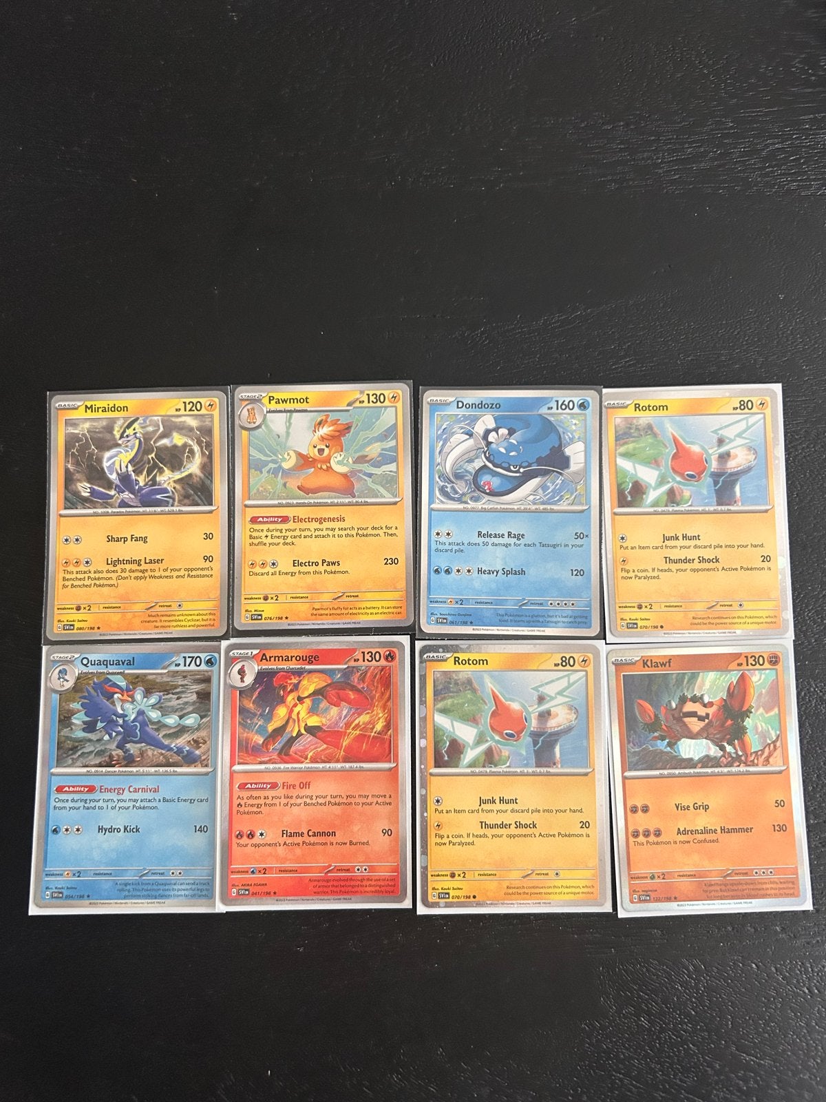 Pokémon Scarlet & Violet Kaarten - 8 Holo, 14 Reverse Holo, Ophalen of Verzenden, Zo goed als nieuw, Meerdere kaarten, Foil