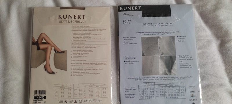 Twee paar Kunert panty's, Maat 48/52 (XL), Verzenden, Nieuw, Grijs
