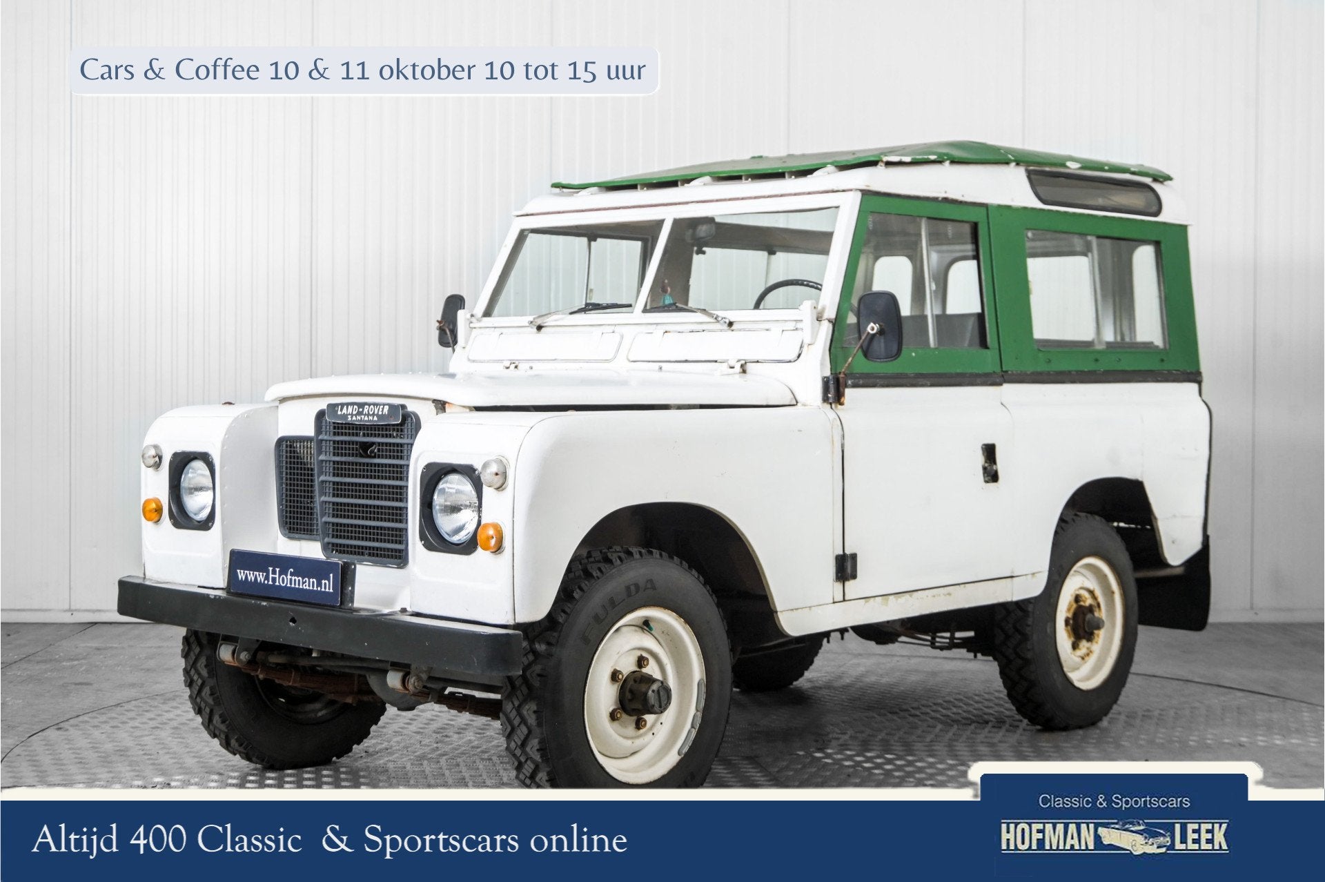 Land Rover 88 Defender serie III overdrive Santana, Auto's, 2286 cc, Gebruikt, Wit, 14 km/l