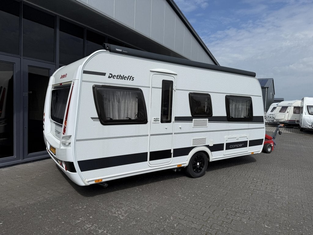 Dethleffs Camper 470 ER 2 Aparte bedden 210cm lang # Netjes#, Lengtebed, Bedrijf, Treinzit, Schokbreker