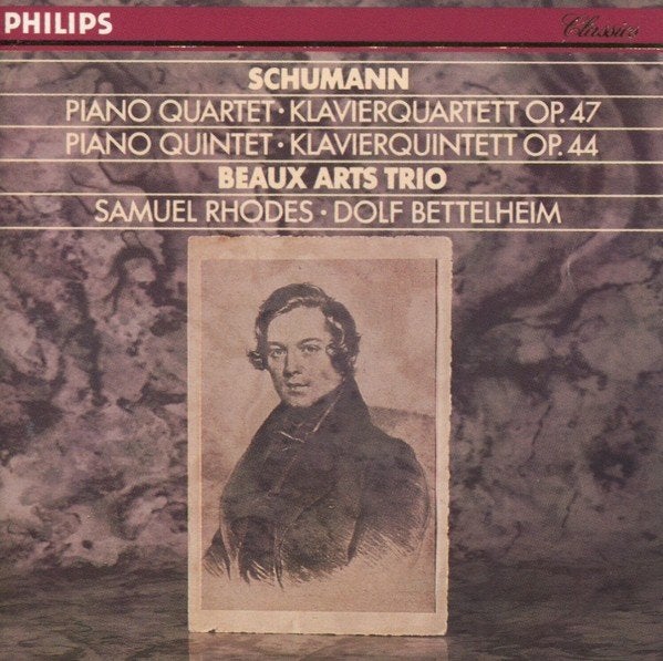 Schumann, Beaux Arts Trio Piano Quartet CD, Ophalen of Verzenden, Romantiek, Schumann, Album