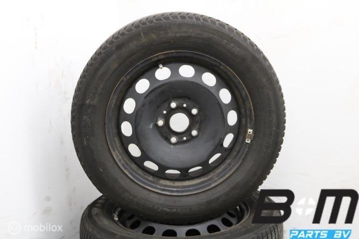 Org 16 inch velgen + winterbanden VW Passat B8 5Q0601027CK, Auto-onderdelen, Gebruikt, 16 inch, Banden en Velgen, Personenwagen