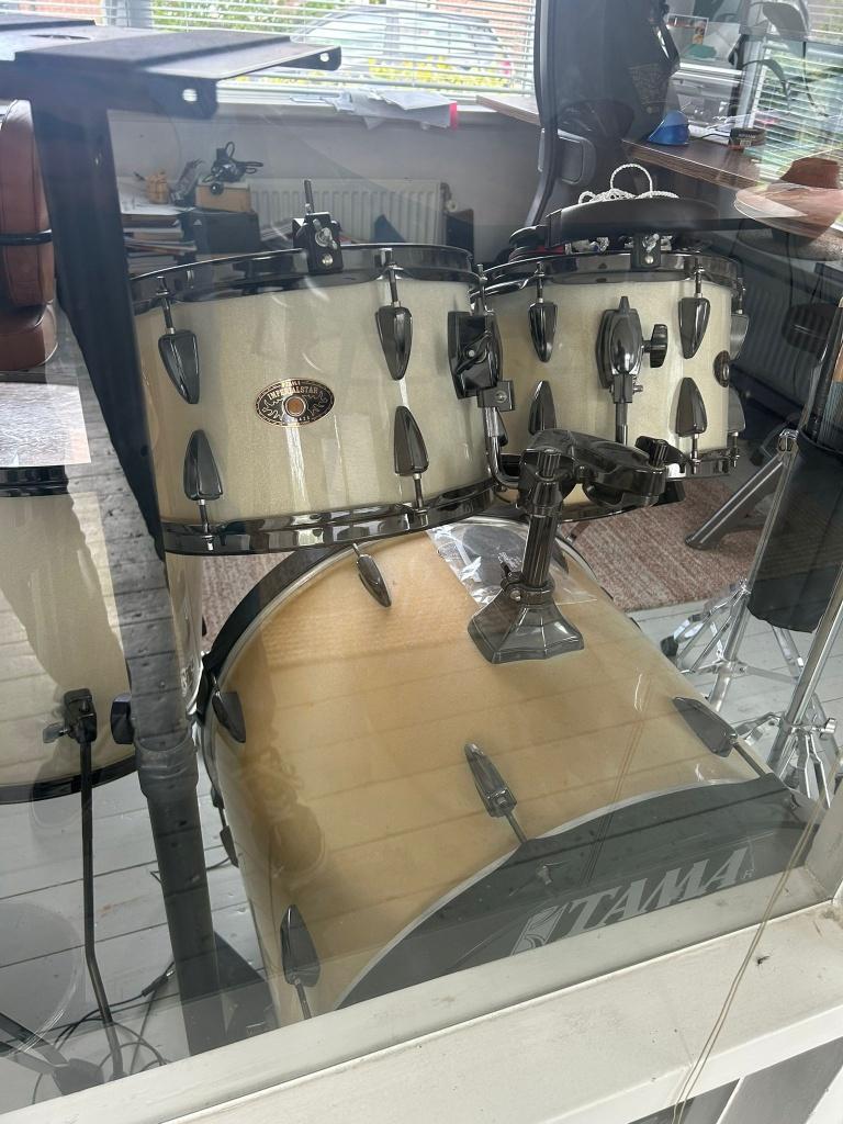 Tama Imperialstar drumstel compleet (wit pearl), Ophalen, Zo goed als nieuw, Tama