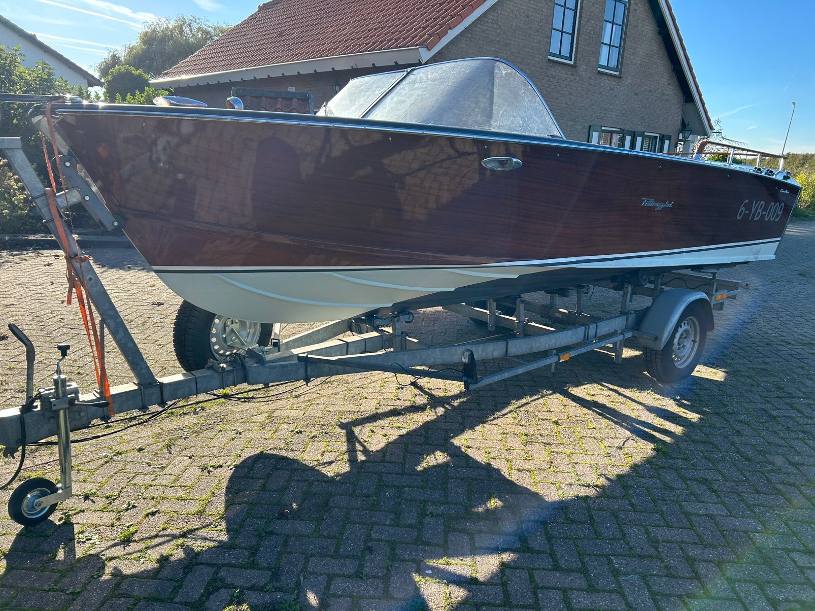Prachtige klassieke pedrazinni Cavalino speedboot, Watersport en Boten, Ophalen, Overige merken, 70 cm, Gebruikt