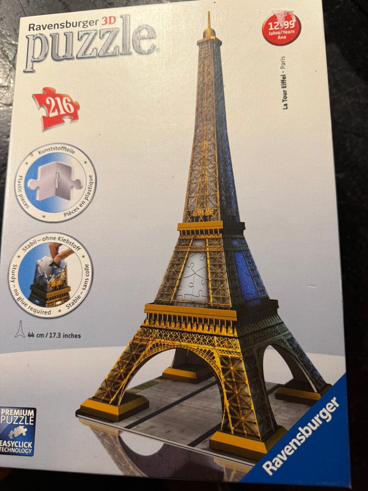 3 D puzzel Eiffeltoren, Ophalen of Verzenden, 500 t/m 1500 stukjes, Zo goed als nieuw