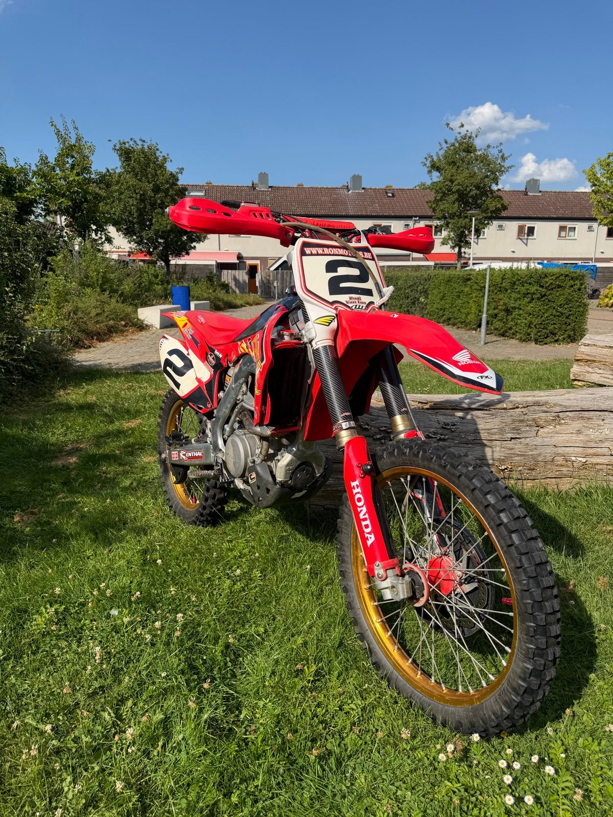 Honda CRF 250R 2015 - Yoshimura Titanium, Getuned, Motoren, Sportuitlaat, Gebruikt, Particulier, Crossmotor
