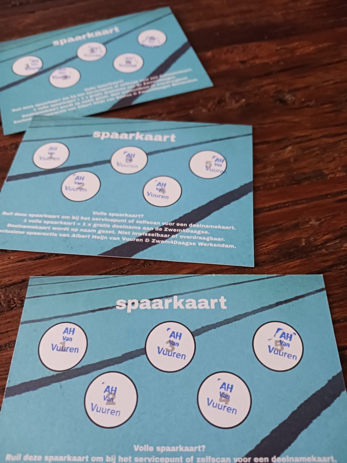 Albert Heijn spaarkaart Zwem4Daagse Werkendam, Tickets en Kaartjes, Overige Tickets en Kaartjes, Drie personen of meer