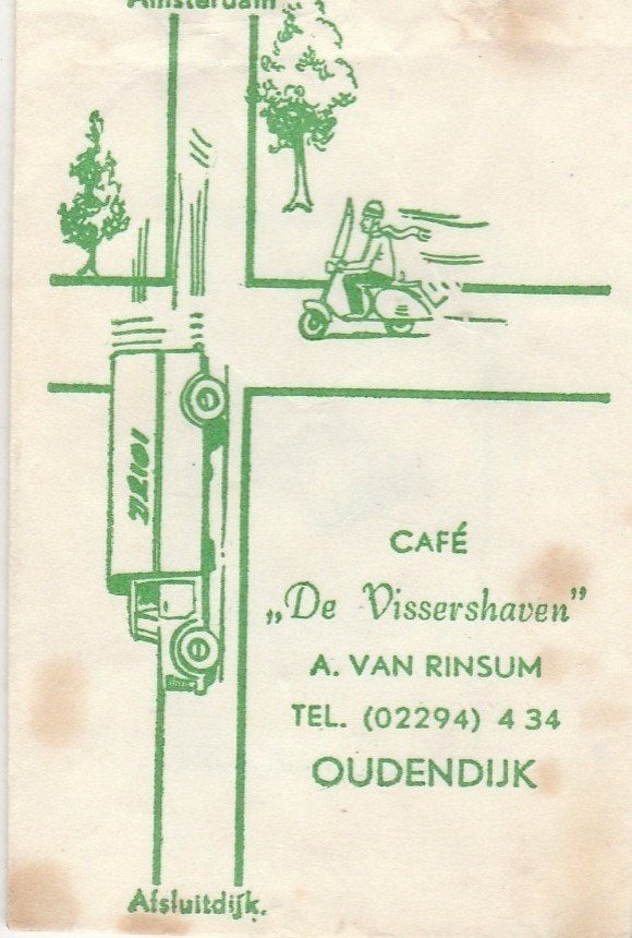 De Vissershaven Oudendijk - A v Rinsum - scooter vrachtwagen, Ophalen of Verzenden