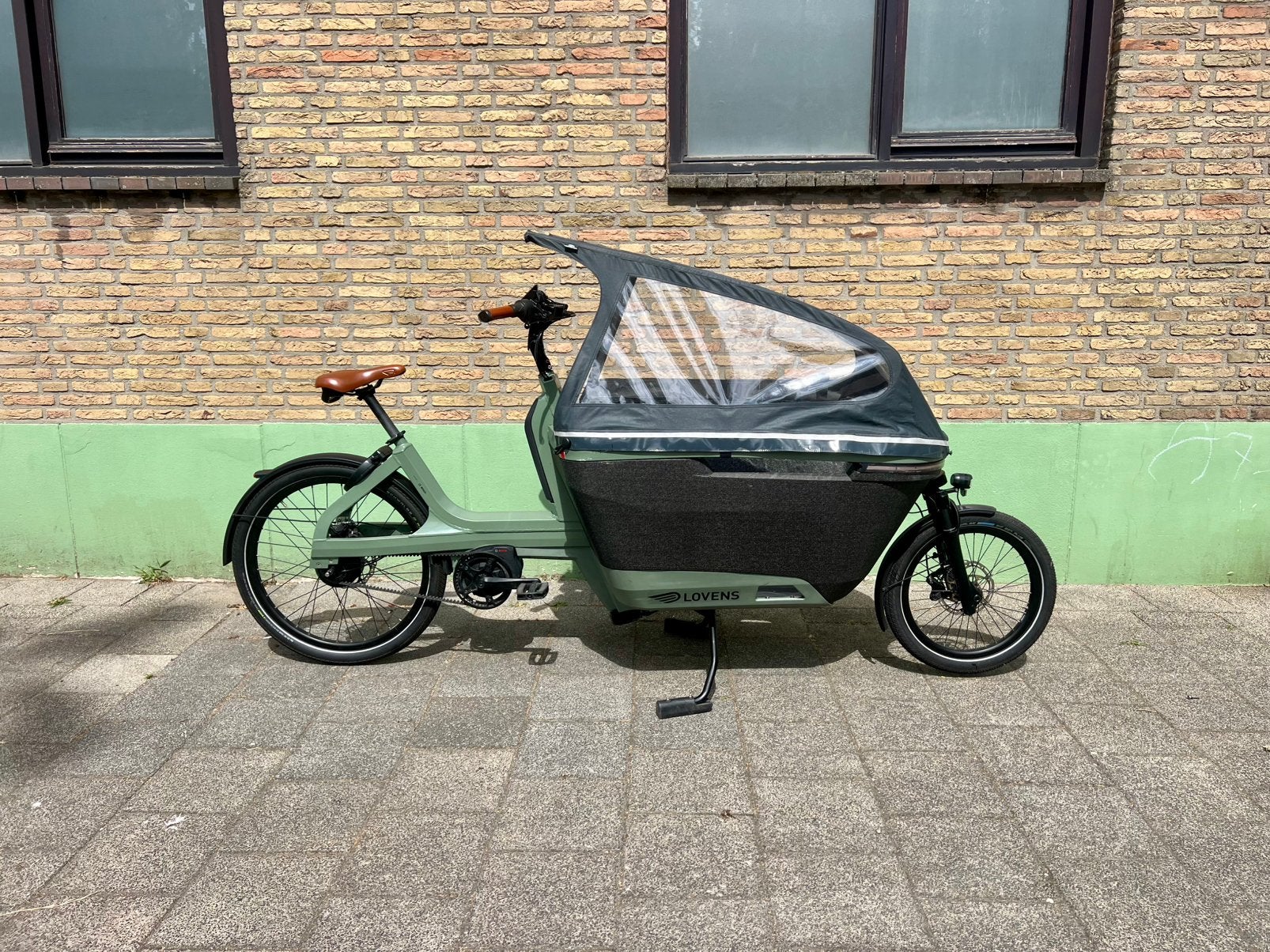 Lovens Explorer 1 Moss Green – Bakfiets – 500 Wh – Enviolo, Fietsen en Brommers, Fietsen | Bakfietsen, Overige merken, Huif, Ophalen of Verzenden