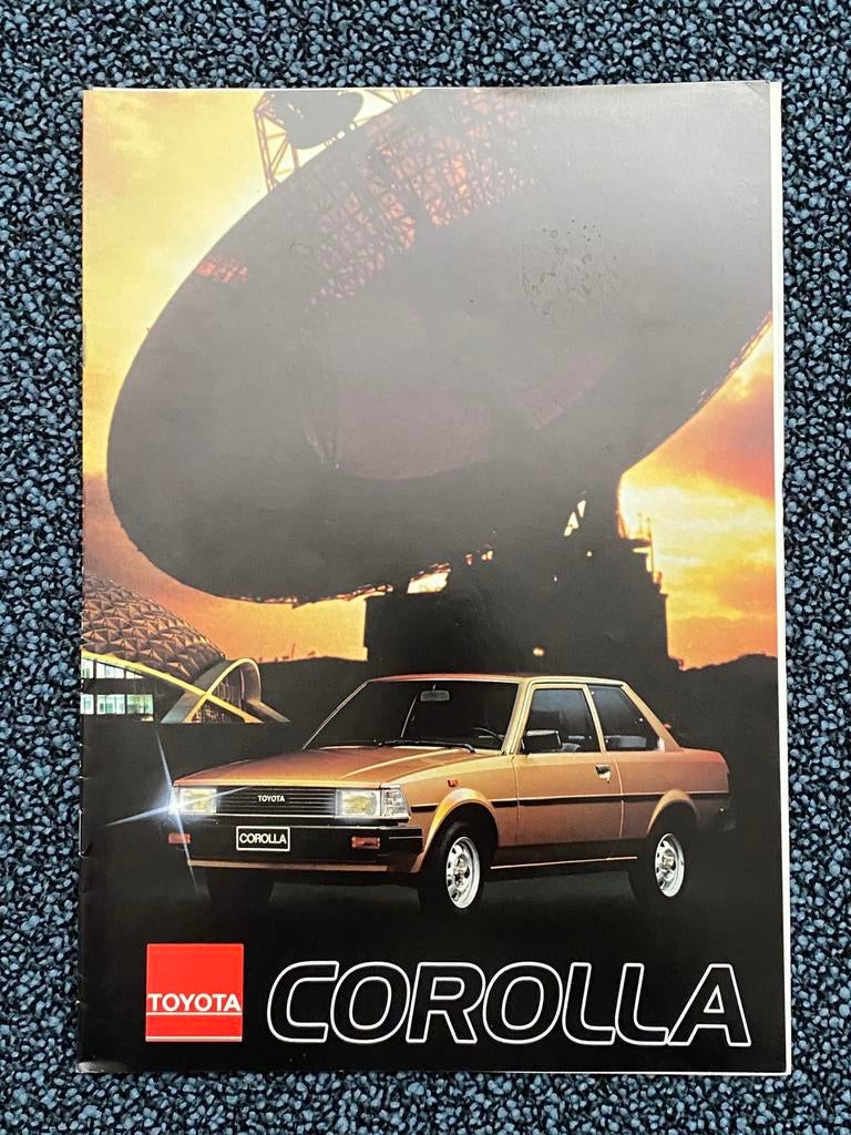 Toyota Corolla autofolder (1981/1982), Ophalen of Verzenden, Zo goed als nieuw, Toyota
