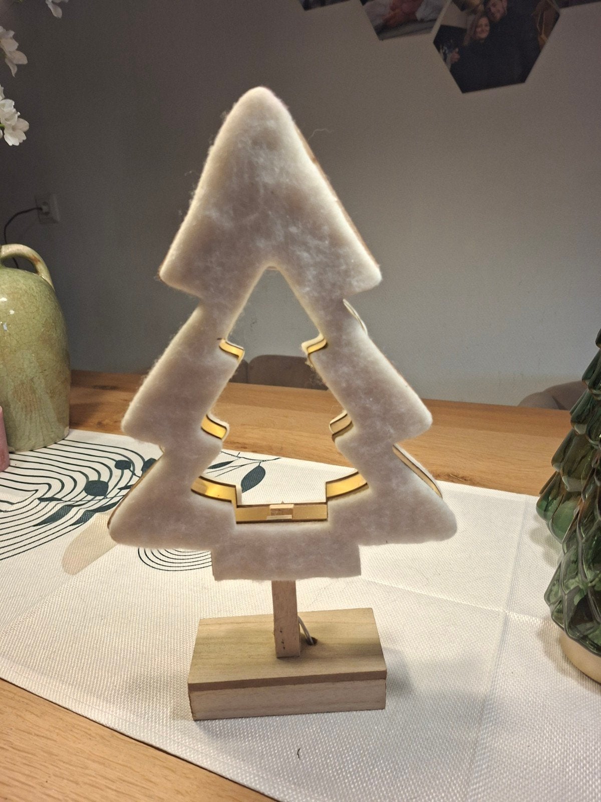 verlichten houten kerstboom, Ophalen of Verzenden