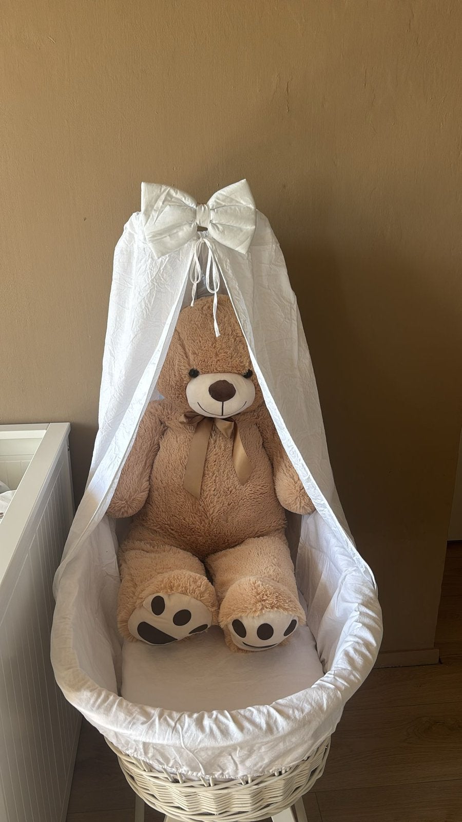 Mooie baby wieg op wielen, Ophalen of Verzenden, Zo goed als nieuw, Wieg