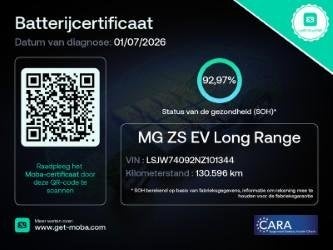 MG ZS EV Long Range Luxury 70 kWh | Navi | Leder | Panoramad, Auto's, 12 maanden, Gebruikt, Origineel Nederlands, SUV of Terreinwagen