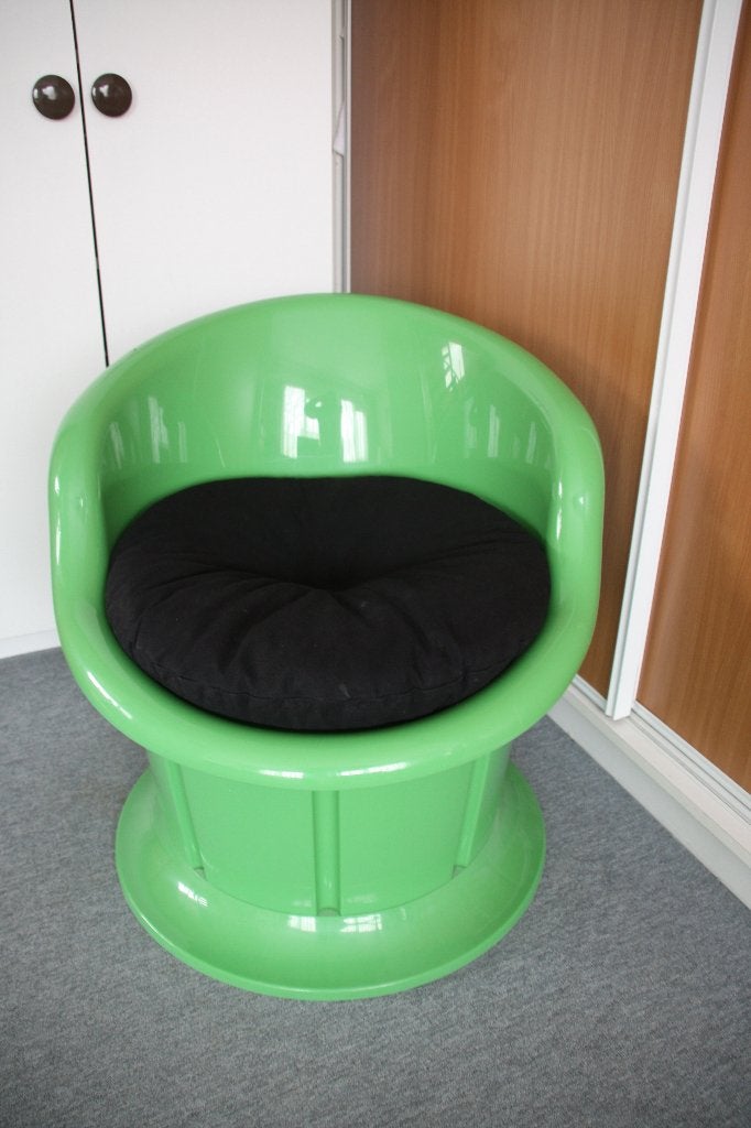 IKEA Vintage Popptorp stoel groen. Zeer goede staat., Ophalen, Kunststof, Overige kleuren, Zo goed als nieuw