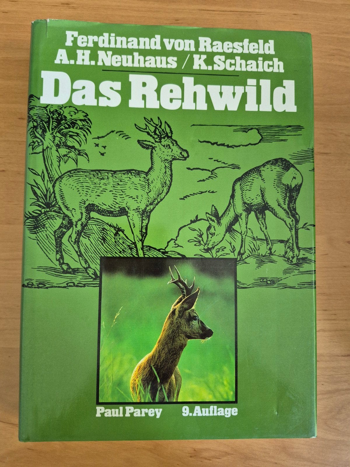 Das Rehwild - Boek over reeën, 9e editie, Ophalen of Verzenden, Gelezen, Natuur algemeen, Ferdinand von Raesfeld, A.H. Neuhaus, K. Schaich