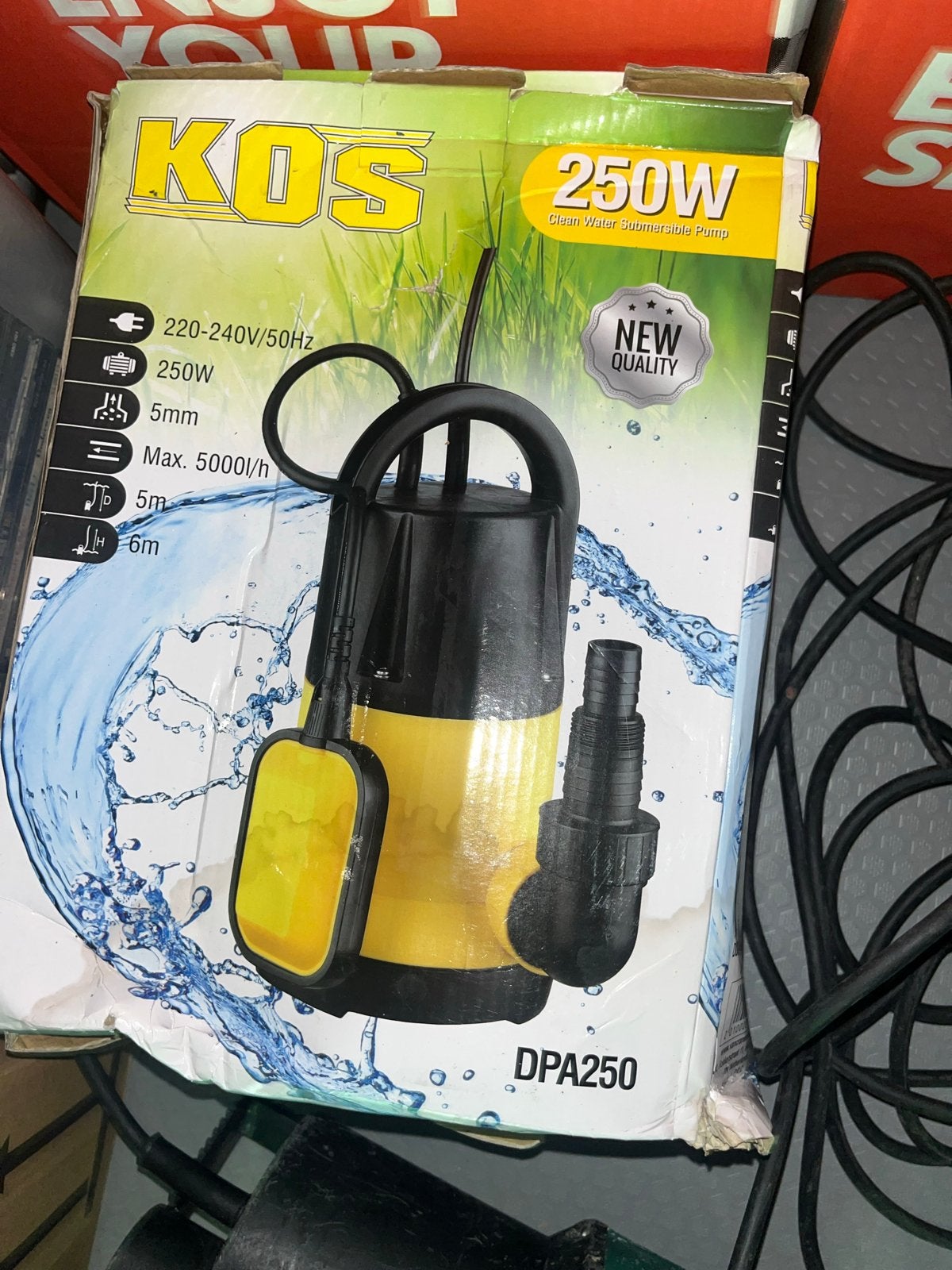 KOS DPA250 Dompelpomp voor schoon water - 250W, Ophalen, Nieuw, Dompelpomp
