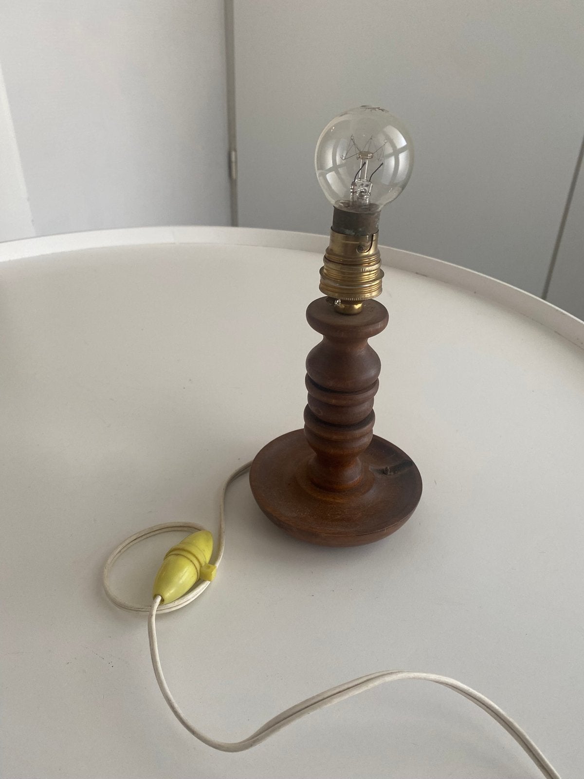 Lampen voet Vintage, Ophalen of Verzenden, Gebruikt, Hout, Vintage