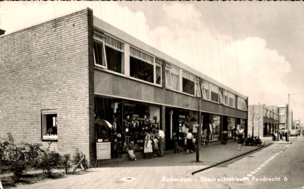 Rotterdam - Winkelpand - Sliedrechtstraat Pendrecht6, Ophalen of Verzenden, 1940 tot 1960, Gelopen, Zuid-Holland