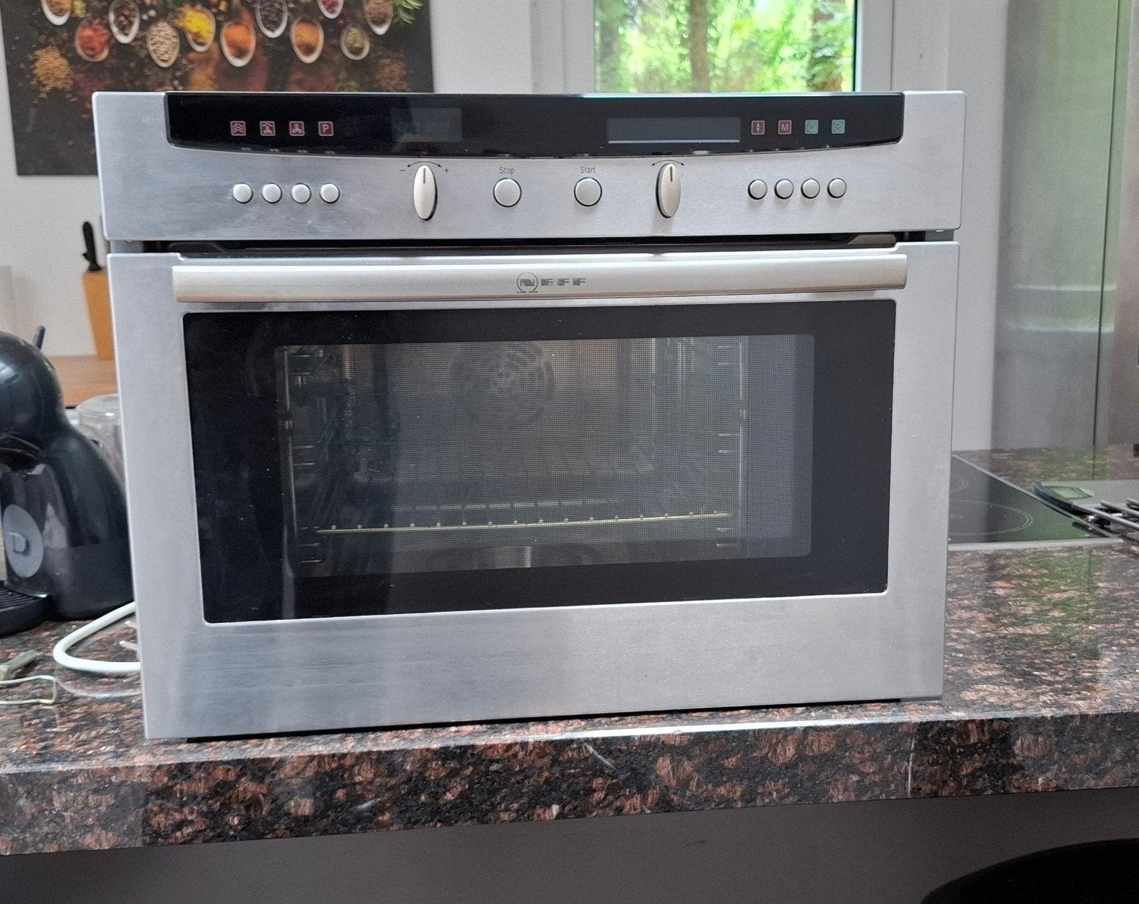 Neff HLHB36 Inbouw Heteluchtoven met Stoomfunctie, 45 tot 50 cm, Gebruikt, Hete lucht, Neff