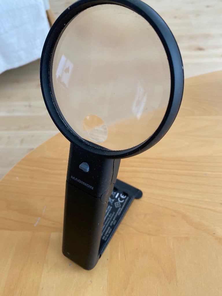 Maginon LED-vergrootglas ingebouwde lamp voor beter zicht, Ophalen of Verzenden, Zo goed als nieuw, Vergrootglas of Loep