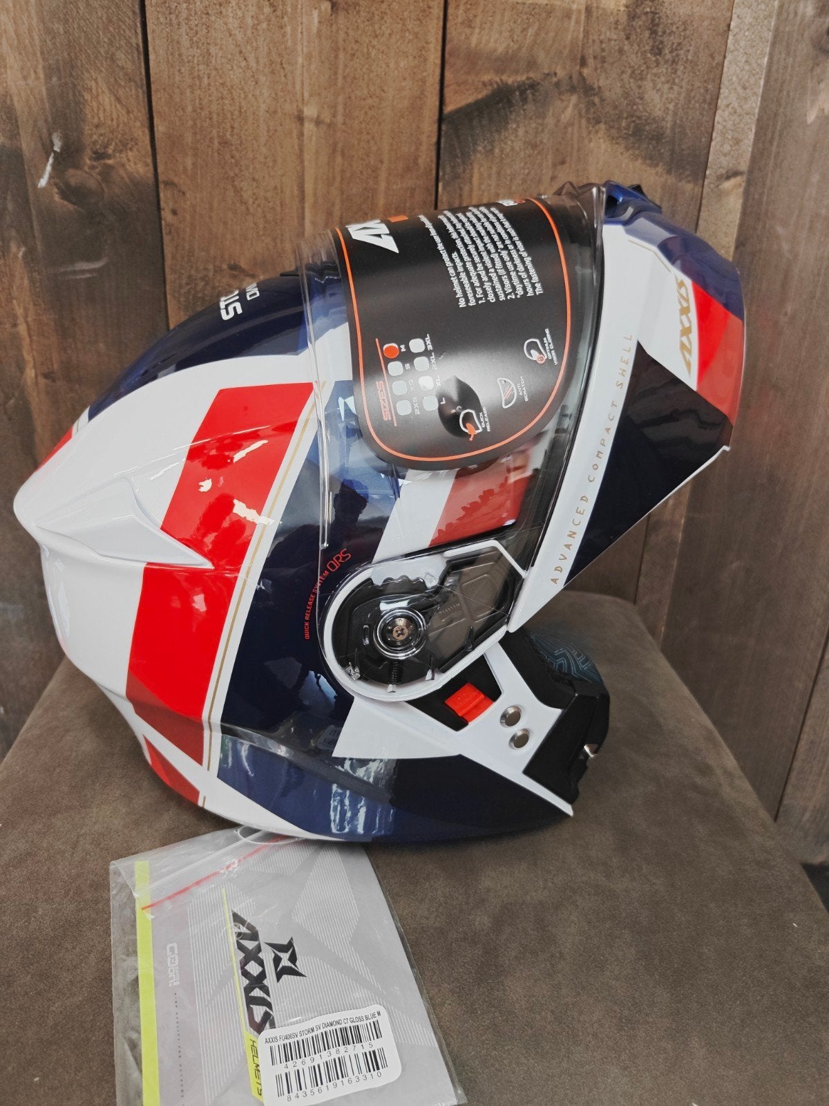 Axxis Systeem Helm M motor, scooter, bromfiets, Motoren, M, Systeemhelm, Kinderen, Ophalen of Verzenden