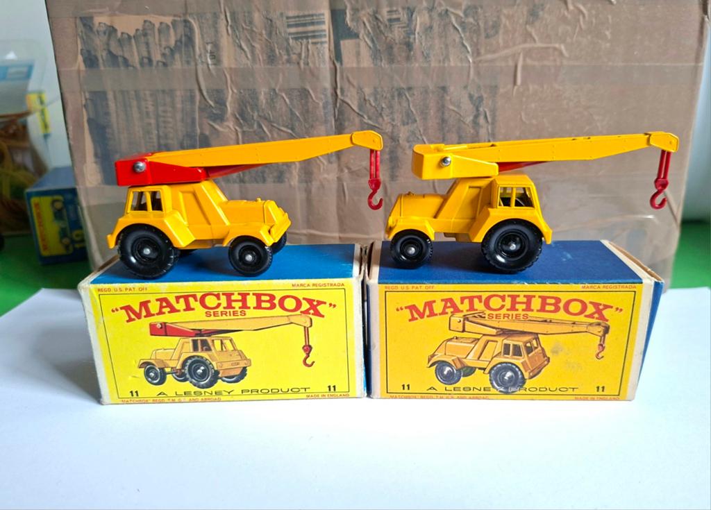 Matchbox 11 crane verschillende varianten, Ophalen of Verzenden, Zo goed als nieuw, Auto, Matchbox